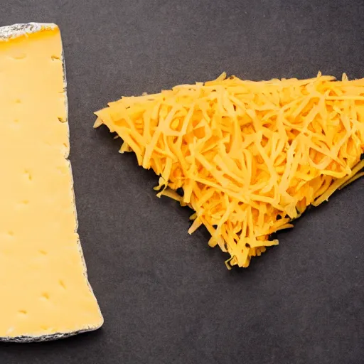 Image similar to a foot made up of cheese