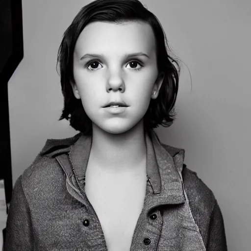 Image similar to photoshoot of Millie Bobby Brown