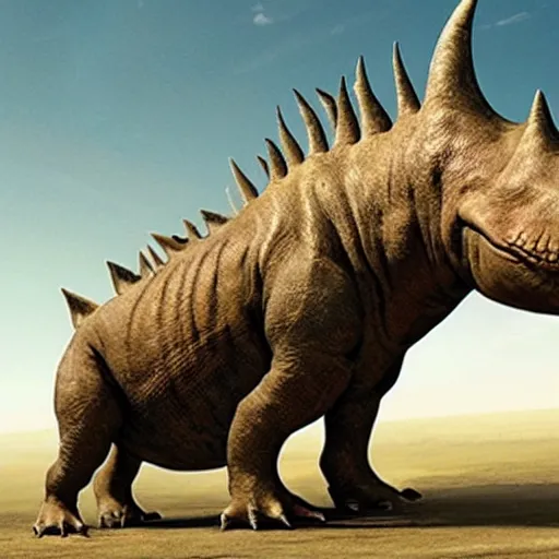 Image similar to Elon Musk as a rhinosaurus