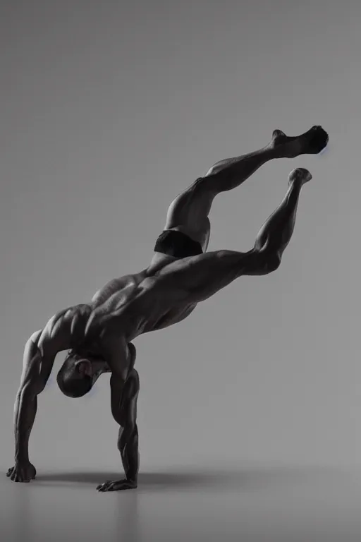 Prompt: male calisthenics fitness, abstract modern minimalist art, beautiful, flowing, energy, dramatic, trending on artstation