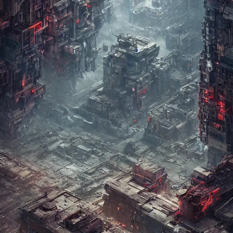 Prompt: an army of terminators in a dystopian hellscape city, intricate artwork by Tooth Wu and wlop and beeple, greg rutkowski, very coherent symmetrical artwork, cinematic, hyper realism, high detail, octane render, unreal engine, 8k, Vibrant colors, Smooth gradients, High contrast, depth of field by Jacek Yerka, Mariusz Lewandowski, Houdini algorithmic generative render, Abstract brush strokes, Masterpiece, Edward Hopper and James Gilleard, Zdzislaw Beksinski, Mark Ryden, Wolfgang Lettl, hints of Yayoi Kasuma, octane render, 8k