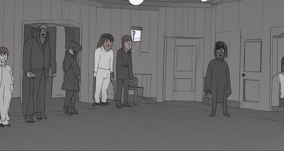 Prompt: The Shining (1980) Animated Series, episode still