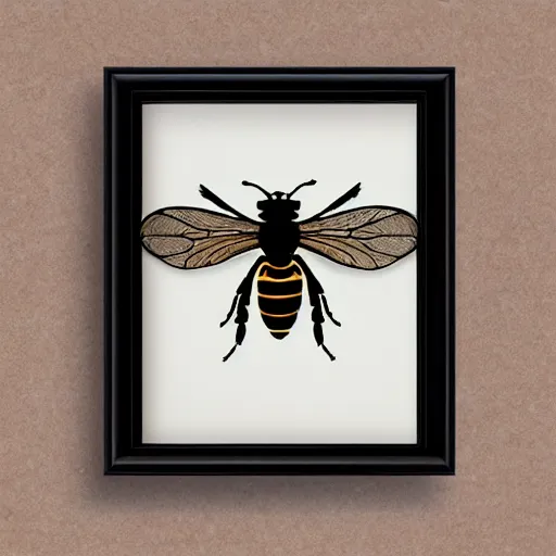 Image similar to scientific framed 🐝, entomology specimen, hd,