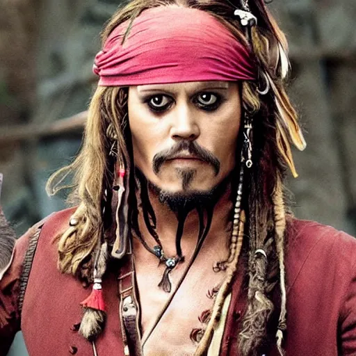 Image similar to Jim Carrey as Jack Sparrow,