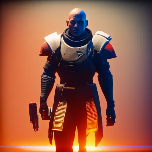 Prompt: portrait of zavala in destiny 2, ultra detailed, unreal engine, ray tracing 8 k