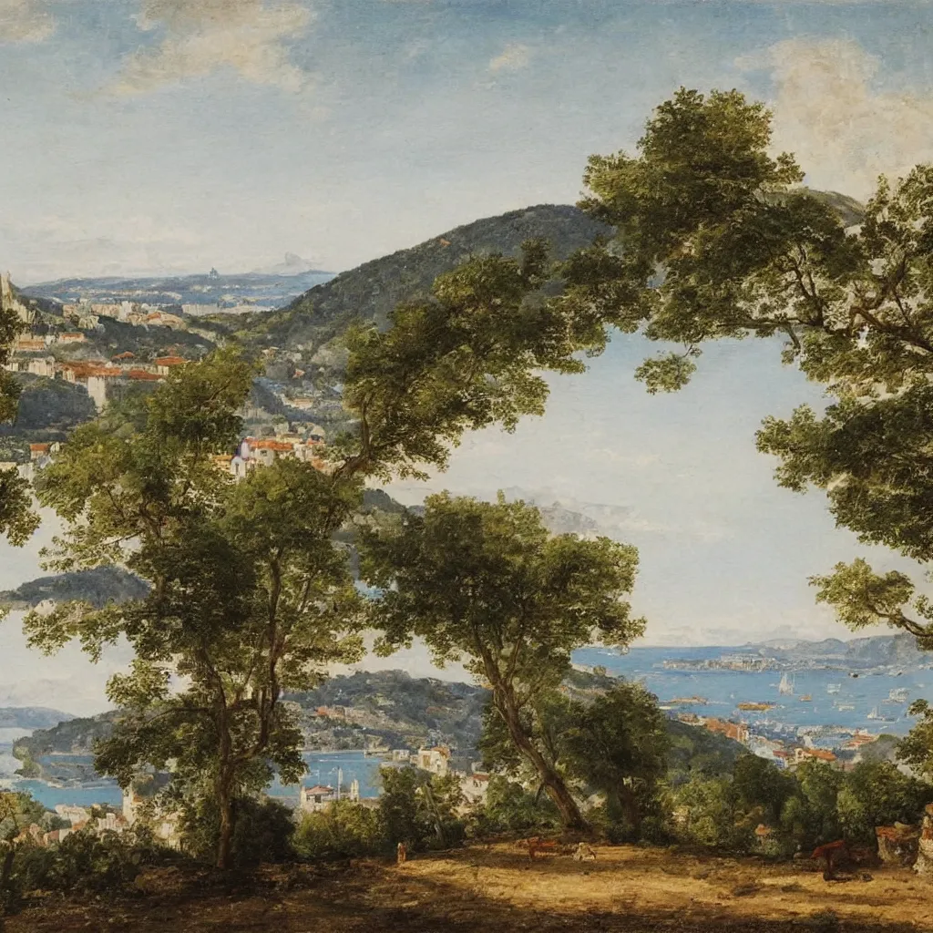 Image similar to view of Ville Franche sur Mer by Claude Lorraine