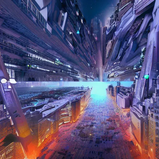 Prompt: a futuristic city that's more advanced than we are now because people aren't weird on main