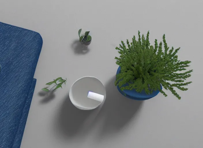 Prompt: a small miniature of a Denim Blue Audi A4 B6 on a white table near a book and a vase with a plant, 3d render, octane render, unreal engine 5, path tracing, serene landscape, calm, relaxing, beautiful landscape, highly detailed, high quality, 4k, symmetrical, low contrast