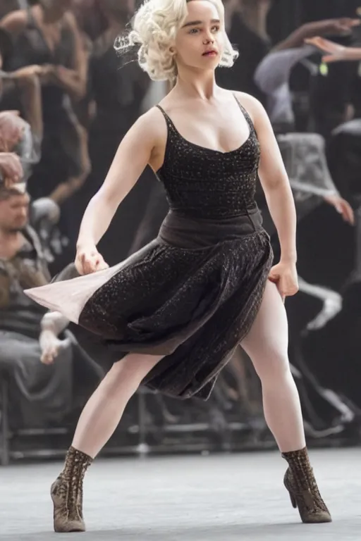 Image similar to Emilia Clarke as a dancer