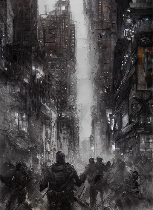 Image similar to portrait, a city rioting, watercolor, dramatic lighting, cinematic, establishing shot, extremely high detail, foto realistic, cinematic lighting, pen and ink, intricate line drawings, by Yoshitaka Amano, Ruan Jia, Kentaro Miura, Artgerm, post processed, concept art, artstation, matte painting, style by eddie mendoza, raphael lacoste, alex ross