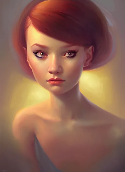 Image similar to a portrait of a pretty young lady by daniela uhlig