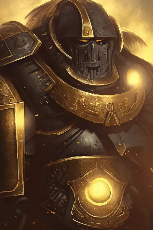 Image similar to armor portrait heros warhammer 4 0 k horus heresy fanart - the primarchs emperor by johannes helgeson animated with vfx concept artist & illustrator global illumination ray tracing hdr fanart arstation zbrush central hardmesh 8 k octane renderer comics stylized