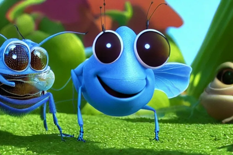 Image similar to disney pixar's a bug's life, cgi