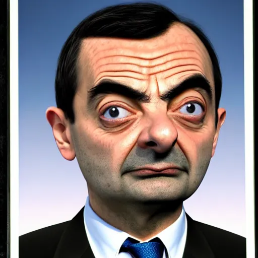 Image similar to mr bean mugshot