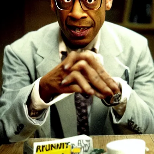 Image similar to Gus Fring from better call saul with gollum face