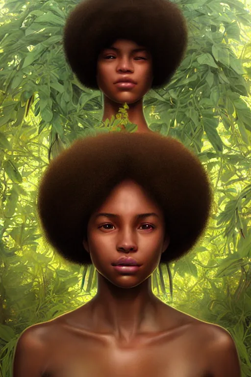 Prompt: beautiful and enigmatic afro american girl held captive in a remote research facility. vulnerability and innocence, ultra realistic, sharp details, subsurface scattering, intricate details, warm lighting, beautiful features, highly detailed, photorealistic, octane render, 8 k, unreal engine, art by artgerm and greg rutkowski and alphonse mucha