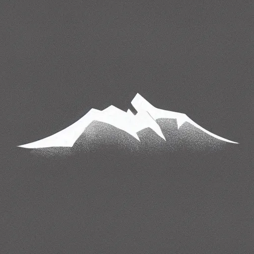 Image similar to “ aerial view of mountains, peaks sticking out from the fog, sun in the sky, vector art ”