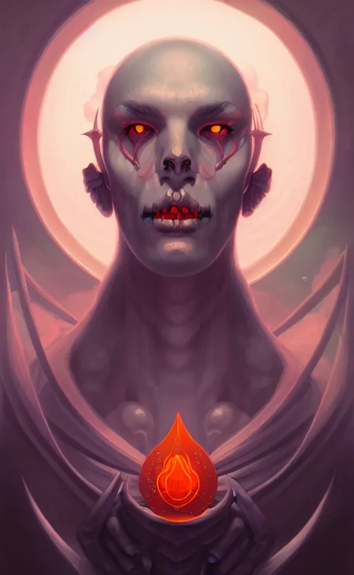 Image similar to portrait of the necromancer by peter mohrbacher, lineart