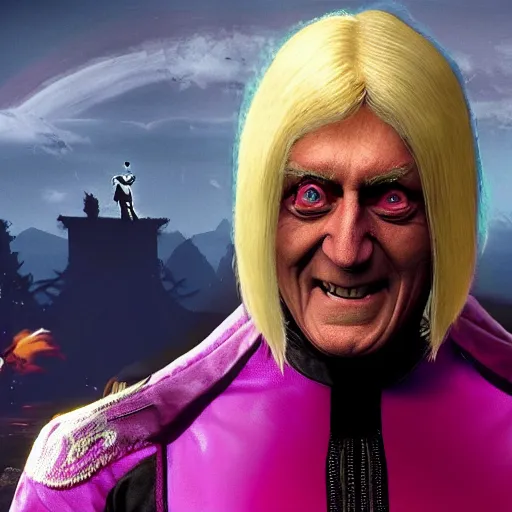 Image similar to jimmy savile as mortal kombat 1 1 game character, unreal engine, realistic,