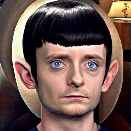 Prompt: Elijah Wood as Spock