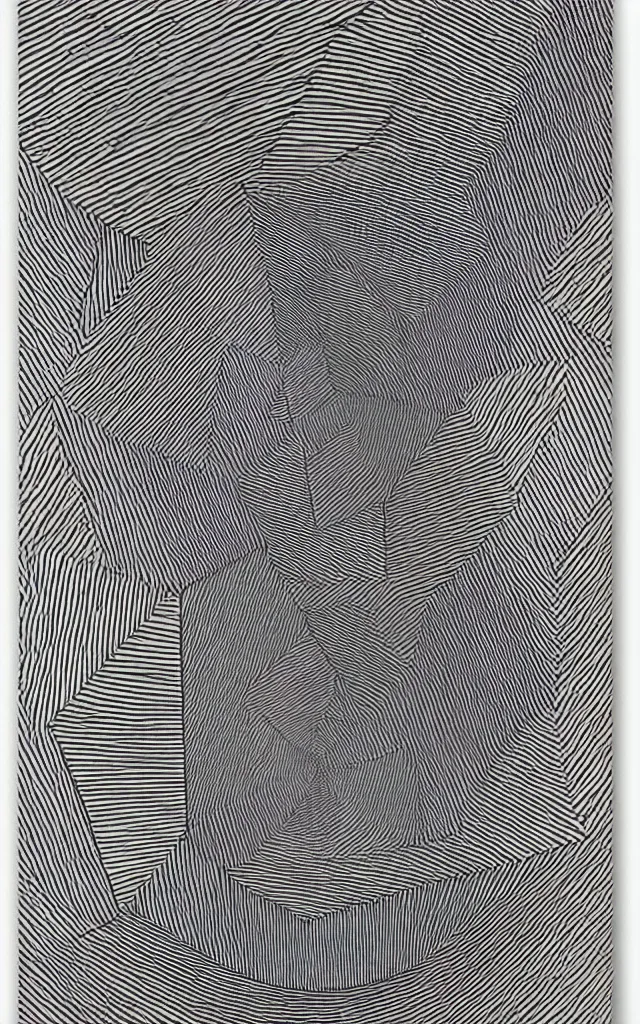 Prompt: triangle cubism. retro art by jean giraud. fibonacci. black and white colors