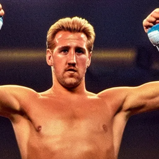 Image similar to movie still of harry kane as ivan drago in rocky 4,