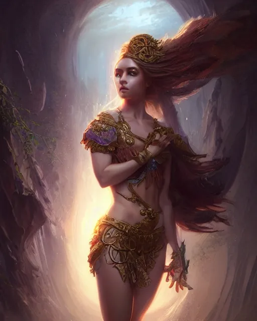 Image similar to a ( ( girl as personification of intellect ) ), beauty, fantasy, ornate, digital painting by krenz cush art, greg rutkowski, artgerm, laurie greasly, wlop, intricate, highly detailed!!, sharp focus, smooth, epic composition, unreal engine, masterpiece, 8 k, interesting background