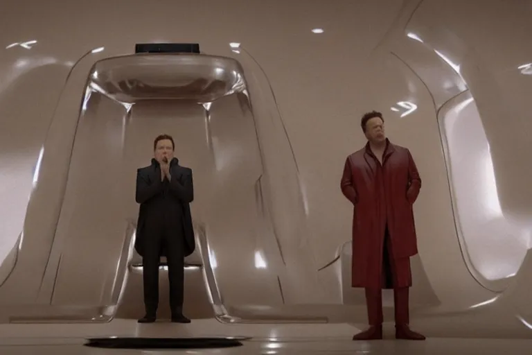 Prompt: hyperrealism aesthetic ridley scott and denis villeneuve style photography of a detailed giant elon musk, siting on a detailed ultra huge toilet and scrolling his smartphone in hyperrealism scene from detailed art house movie in style of alejandro jodorowsky and wes anderson