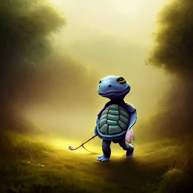 Prompt: epic professional digital portrait art of a smiling anthropomorphic turtle on a morning stroll along the misty moors, best on artstation, cgsociety, wlop, Behance, pixiv, astonishing, impressive, outstanding, epic, cinematic, stunning, gorgeous, concept artwork, much detail, much wow, masterpiece.