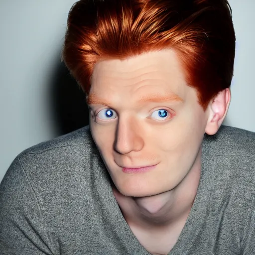 Image similar to uhd candid photo of philip j. fry, with accurate face, uhd, studio lighting, correct face, photo by annie leibovitz