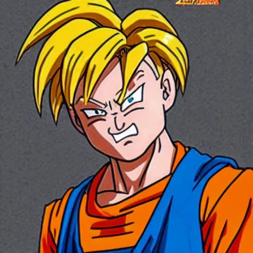 Image similar to bob odenkirk as goku by Akira Toriyama