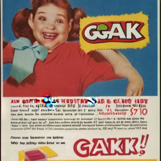 Prompt: advertisement for GAK, GAK advert