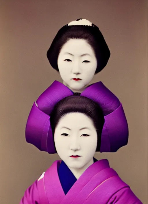 Image similar to Portrait Photograph of a Japanese Geisha Anscochrome 200
