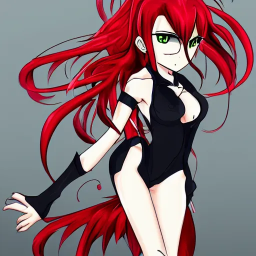 Image similar to drake in the style of high school dxd