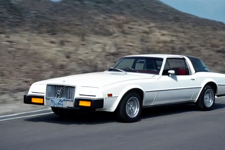 Image similar to 1978 Volvo ((TransAm)), movie still, speed, cinematic Eastman 5384 film