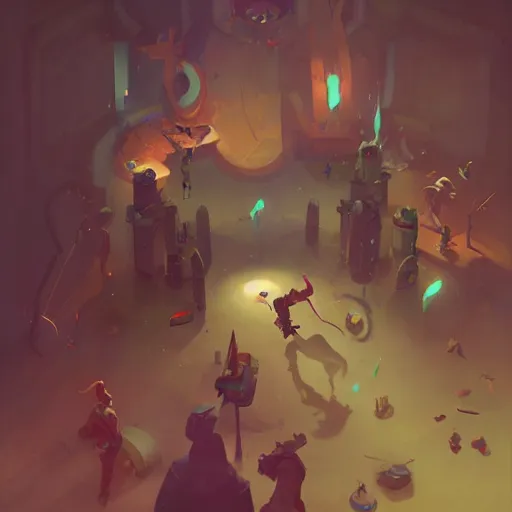 Image similar to League of legends artwork by Sergey Kolesov, detailed, dynamic, cinematic composition