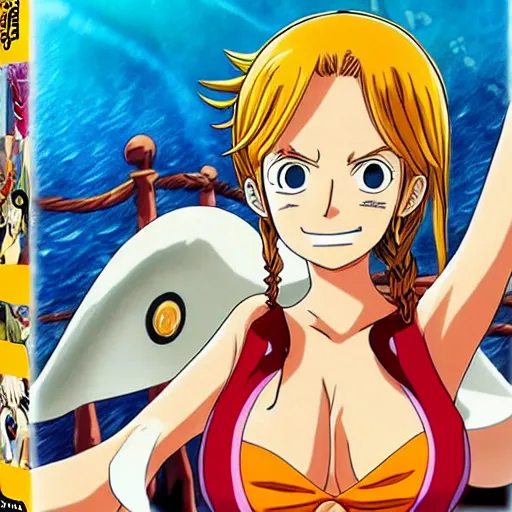 Image similar to nami one piece the movie Cover Art starring emma watson