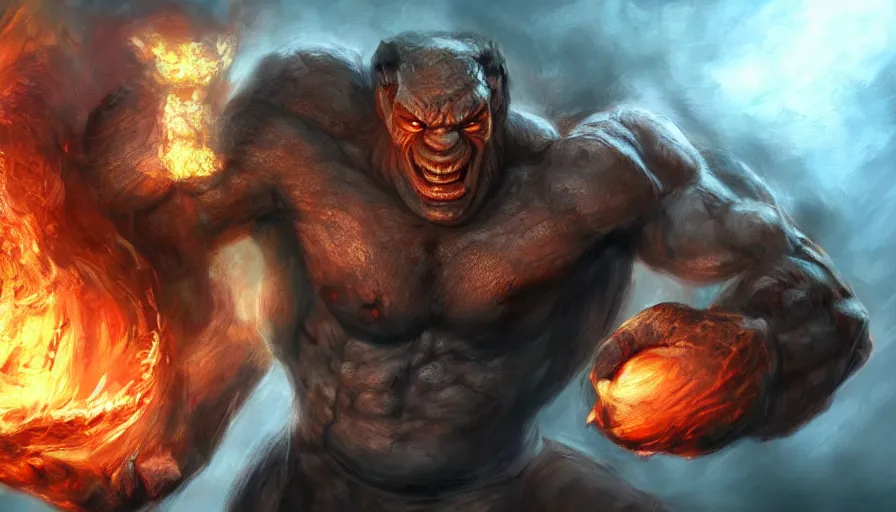 Prompt: Balrog, beautiful realistic artwork on artstation