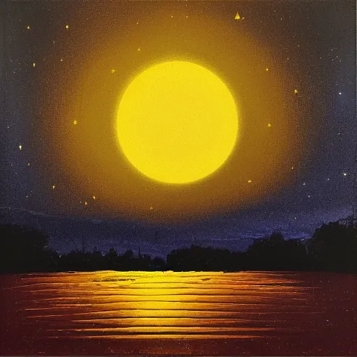 Image similar to night on the sun by richard hargreaves