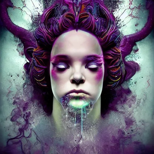 Image similar to a powerful psychic guy emitting psychic powers, by alberto seveso, by natalie shau, by mark ryden, by amanda sage, aesthetic!!,