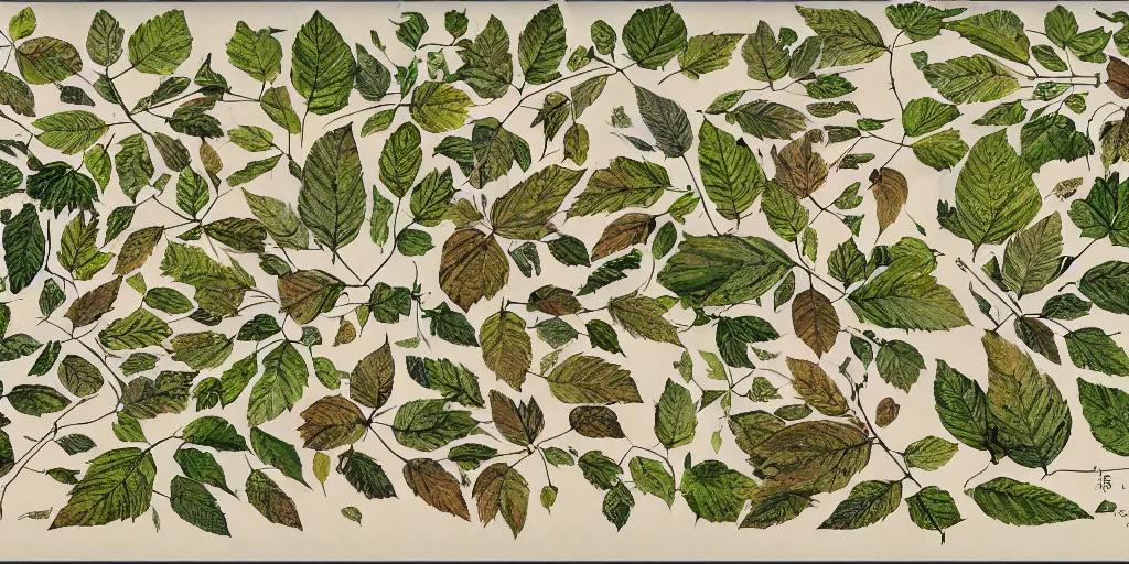 Image similar to high resolution scan of the leaves of an old cursed herbarium, by akira toriyama, by john howe, infographic, textbook, marginalia