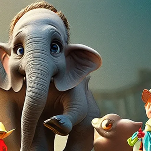 Image similar to still from dumbo