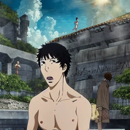 Image similar to thermae romae novae anime,