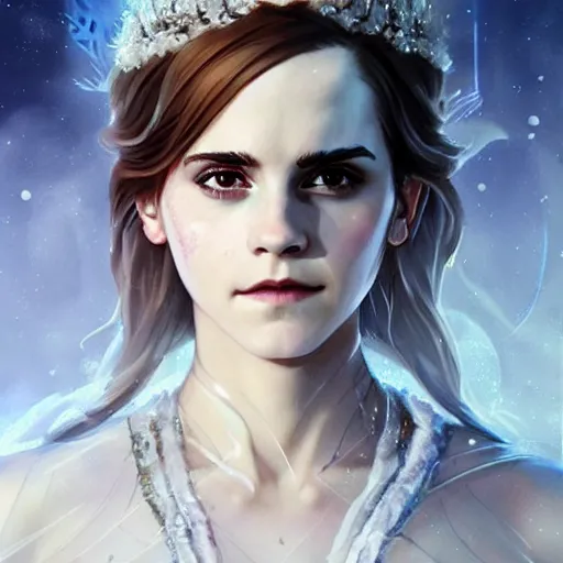 emma watson as the goddess of ice, art by artgerm and | Stable ...