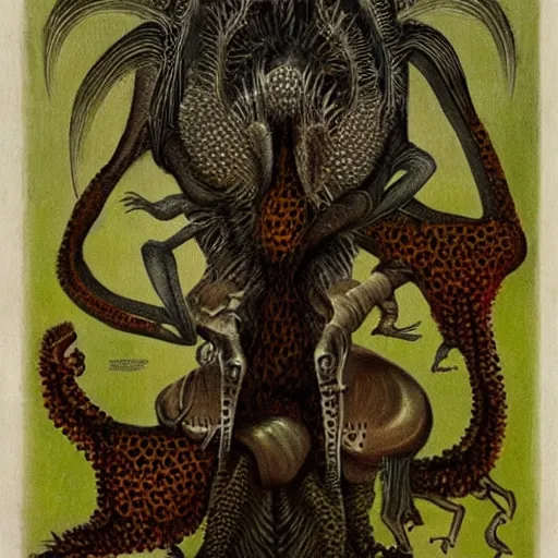 Image similar to surreal bestiary of repressed unconscious emotional creatures