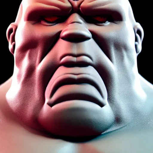 Prompt: hyperdetailed 3 d cartoon render of cartoon darkseid in a confident expressive pose, cartoon eyes, exaggerated facial features, cute cartoon style, white background, low angle shot, cinematic studio lighting, studio quality, octane render, unreal engine 5, trending on artstation, art by sebastian jm, 8 k