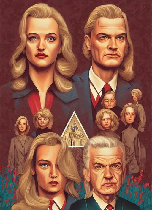 Image similar to Twin Peaks artwork by Alexey Kot