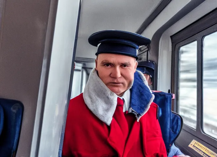 Image similar to train driver of the Russian Railways