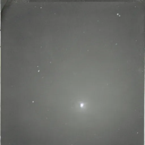 Image similar to blurry picture of a thing in the night sky that might be an ufo, 8 0 ies home video,