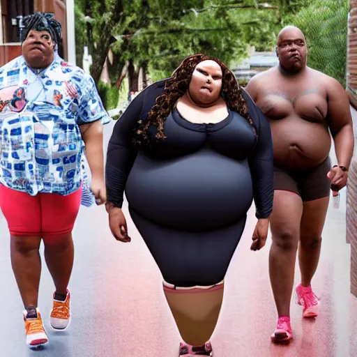 Prompt: lizzo in my 6 0 0 - lb life